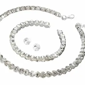 Fashion Addictions Jewelry Set for Women & Girls | Stylish Necklace, earings & Stud Earrings Combo | Elegant Set for Wedding, Reception, Engagement & Festive Occasions