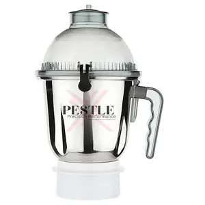 PESTLE-X Sujataa Dome Steel Jar, 1500 ml, (White)