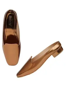 STELWAY Women Footwear Bellies for Women Office Wear Bellies, Ballerina Shoes (Copper_6)