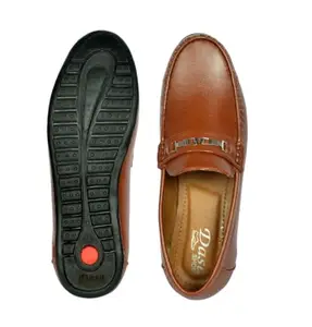 Men's Synthetic Leather Formal Shoe |Classic Design | Breathable | Lightweight & Comfortable Shoes for Office & Parties (Tan) (Tan, UK Footwear Size System, Adult, Men, Numeric, Medium, 9)