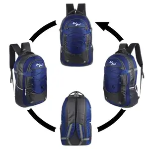 35 L Casual Waterproof Laptop Bag/backpack For Men Women Boys Girls/office School College Teens & Students (Royal Blue &Grey)