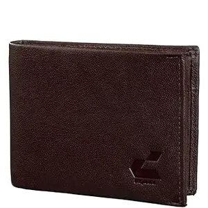 Dtpedia RFID Protected Genuine Leather Wallet DTW1401-Cherry Brown