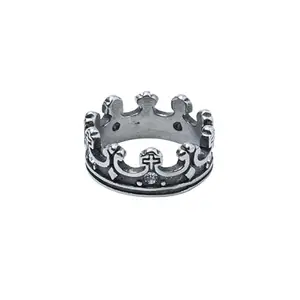 Salty Alpha Golden Vanguard Finger Ring for Men & Boys | Stainless Steel | Stylish & Minimal | Birthday Gift | Aesthetic Jewellery | Accessories for Everyday Wear