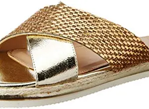 Carlton London Women's Saffira Gold Fashion Sandals - 4 UK/India (37 EU)(CLL-4201)
