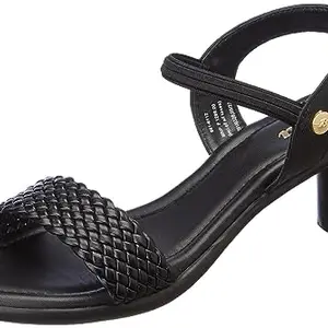 Bata Women's DEVA E Black Heeled Sandal-8 Kids UK (6616112)