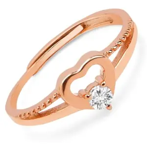 ZAVYA Everlasting Love - Beloved 925 Silver Ring in Adjustable Rose Gold Hamper| Gift for Women & Girls | With Certificate of Authenticity and 925 Hallmark