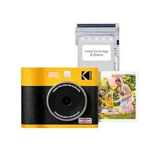 KODAK Mini Shot 3 ERA 4PASS 2-in-1 Instant Camera and Photo Printer ( Camera + 8 Sheets)