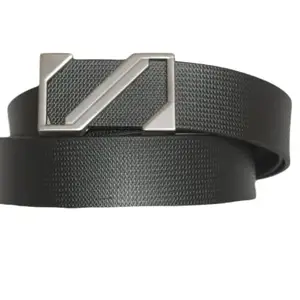 HS HARSUN HS HARSUN Men's/Boys Stylist Leather Belt With Fashionable Buckle For Jeans and Formal Wear (H_514-Black)