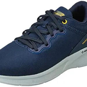 ABROS Men's Bouncer-O ASSG0202O Sports Shoes -Navy/Mustard-9UK