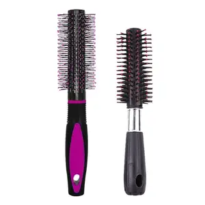 BlackBoss Round Hair Brush For Blow Drying, Styling, Curling, Hair Brush Roller Volumising Hair Styling Brush Massaging Scalp Ball-Tipped Bristles Styling Tool 5-SB3 (Pack Of 2)