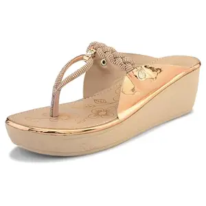 Centrino Women's Wedge Heel Sandals | Stylish Slip-On Sandals for Ladies | Soft Cushioned Footbed for Comfort | Elegant & Trendy Design | Lightweight and Durable Fashion Footwear 9408-6