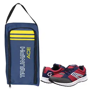 Gowin Nx-2 Red/Blue Size-7 With Triumph Shoe Carry Bag Ace Kb-802 Navy/Yellow