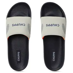 CHUPPS Urban One Edge Slider for Men, FOAM6 Upper Technology (6mm Foam) Snug Fit with AirSoft Footbed (Contoured & Cushioned) for Super Comfort Flip Flop Slipper