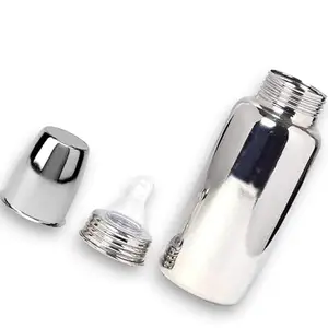 RB POINT Pure Stainless Steel Feeding Bottle with (240 ml) and Spout Sipper New Born Baby/Toddlers/Infants for Drinks//Milk/Water