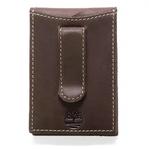 Timberland Men's Delta Minimalist Slim Money Clip Wallet, Brown, One Size