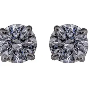 Clara sterling Silver Swarovski Studded The Aura Earring Unisex