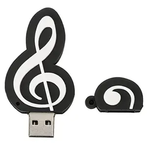 Phenovo COMBR Cartoon Music Note Shape USB 2.0 Flash Disk Pen Drive Storage 32GB