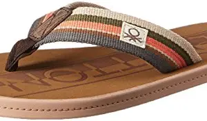 United Colors of Benetton Men's Brown Flip-Flops and House Slippers - 6 UK/India (39 EU) (16A8CFFPM555I)