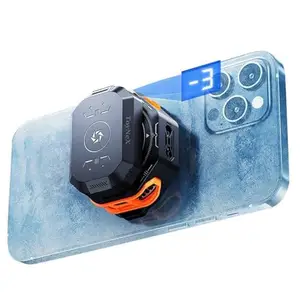 ToyNeX SL53 Mobile Phone Cooler RGB, SL53 Mobile Phone Radiator Magnetic Absorption Digital Display Semiconductor Refrigeration Charging Model Cooling Battery. (Multi- color).