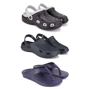 DRACKFOOT Men's Sandals | Lightweight Wear| Stylish & Easy to Wear For Men'S GRT-SAN-(3-COMBO)-3018-3146-3153-9