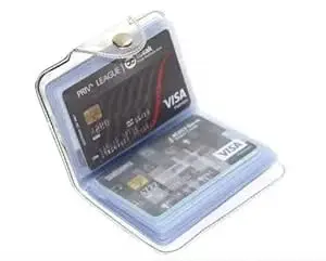 FANCY CRAFT Fancy2 Craft POP Card Holder – Slim PVC Wallet for Cards – Compact, Durable Design for Easy Carrying