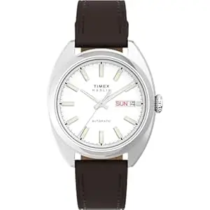 TIMEX Marlin Tonneau 37mm Silver Dial Mechanical Automatic Men Watch - TW2Y65200UJ