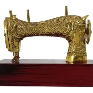 Extreme Karigari Showpiece Dummy Model of Brass Home Tailoring Machine/Gift Machine/Singer Mangna Handheld Sewing Machine (Only for Decoration not for use)