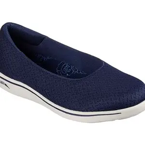 Skechers Womens Arch Fit Ballet Uplift-Sweet Sophist-136552-Nvy-10 Navy, Blue