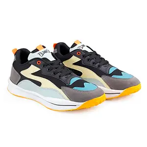 Men's Stylish Yellow Casual Sports and Running Lace-Up Shoes. 11 UK