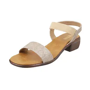 Metro Womens Synthetic Beige Sandals (Size (4 UK (37 EU))
