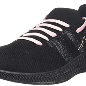 ABROS Women's Bluebell-O ASDL0106O Sports Shoes -Black/Peach-6UK