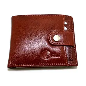 S Dott Leathers RFID Protected Fashionable Bombay Brown Mens Wallets Set of 1, SD 1003 GW