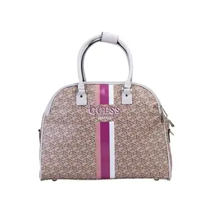Guess Women's Brown Printed Duffel Bag| Ladies Purse Handbags | Gift For Ladies