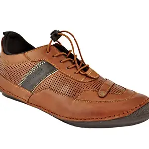 Buckaroo Rome Genuine Leather Brown Casual Shoes for Mens: Size UK 9