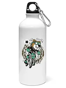 UNiOWN STORE Fox on bike- Sipper bottle of illustration designs