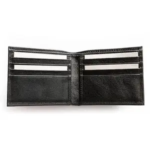 Streak Elite ID Wallet, Gents Leather Purse with Card Holder Compartment - Black