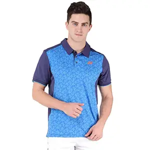 YONEX Men's Polyester Badminton Polo (Turkish Sea, 1285-31, XL)