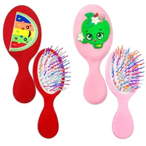 FunBlast Hair Comb for Girls Set of 2 Pcs – Cartoon Theme Cute Hair Comb and Brush Set, Kawaii Hair Brush, Novelty Hair Brush for Girls, Women (Random Color and Print)