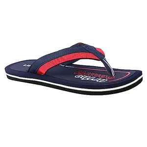 URJO Men's Cloud Comfort RED/NAVY Slipper_6 UK (LM-105)