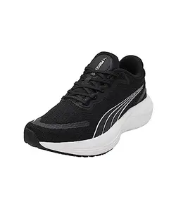 Puma Unisex-Adult Scend Pro Black-White Running Shoe - 5 UK (37877601)