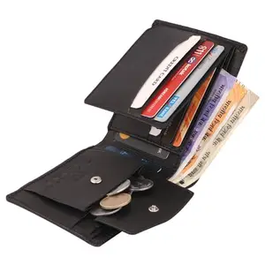 Keviv Genuine Leather Wallet for Men - Black (GW215)