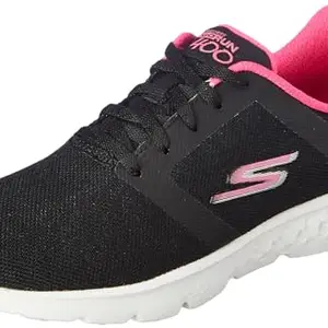 Skechers Womens Go Run 400 Black/Pink Running Shoe - 7 UK (10 US) (896167ID-BKPK)