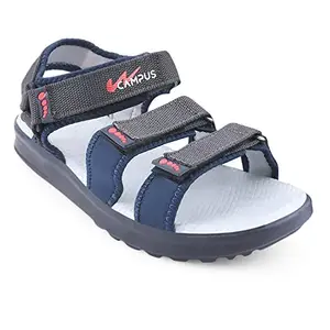 Campus Men's Camp MAX D.Gry/BLU Sports Sandals - 8UK/India GC-22934
