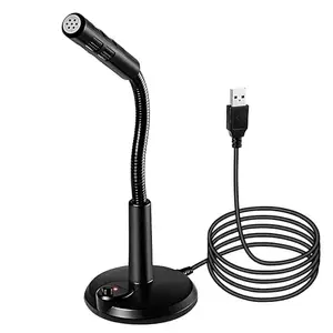 COOLCOLD USB Mic, USB Gaming Mic, USB Microphone, Noise Cancellation Mic, Recording Mic for Laptop, Desktop Mac, Plug and Play, Black (Under 1000)