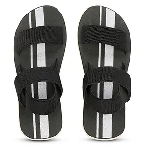 Kraasa Sandals/Sports Sandals/Casual Sandals for Men Black UK 6
