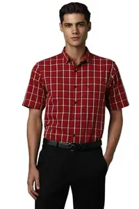 Allen Solly Men's Slim Fit Shirt (ASSHQSPF432298_Red