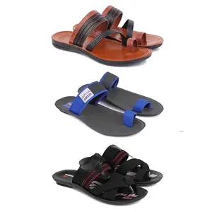 Men's Sandals | Lightweight Wear| Stylish & Easy to Wear For Men's PCV-SAN-(3-COMBO)-3151-3134-3128-6
