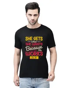 Premium Cotton T-Shirt for Men – Soft, Breathable Fit Black