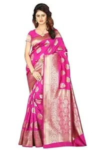 Shasmi Women's Banarasi Saree Pure Kanjivaram Silk Saree Soft new ladies 2026 Design Wear Pattu Sarees Latest Cotton Party Sari collections With Blouse Piece for Wedding sadi (PARI 6)