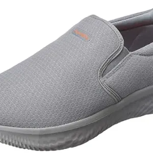 Aqualite Men Ample Shoes, L.Grey/Orange, 7 UK/India